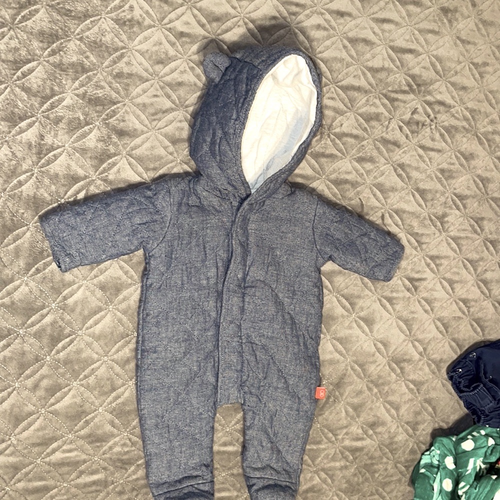 Magnetic Me Quilted Newborn Warm Oversuit Great For Quick Outing When Cool Out